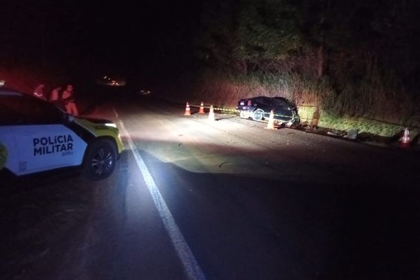 Colis&atilde;o frontal na PR-464 deixa um morto entre Paranacity e Inaj&aacute;