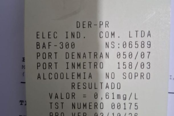 Motorista embriagado &eacute; preso na PR-317 em Floresta (PR)