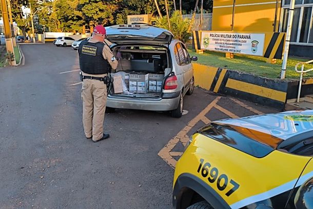 Mercadorias de origem estrangeira foram encontradas em ve&iacute;culo abordado durante opera&ccedil;&atilde;o em Iguara&ccedil;u;