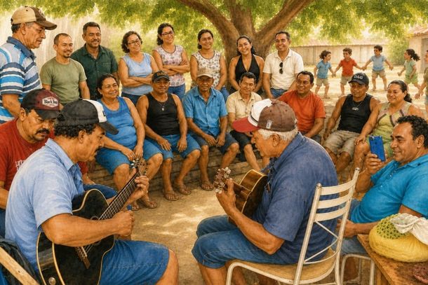Uma hist&oacute;ria embalada por acordes, risos e mem&oacute;rias.