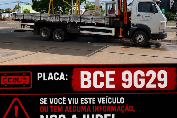 A empresa pede a ajuda da popula&ccedil;&atilde;o. Qualquer informa&ccedil;&atilde;o que possa levar ao paradeiro do caminh&atilde;o pode ser repassada &agrave; Pol&iacute;cia Militar, pelo telefone 190, ou &agrave; Pol&iacute;cia Civil.