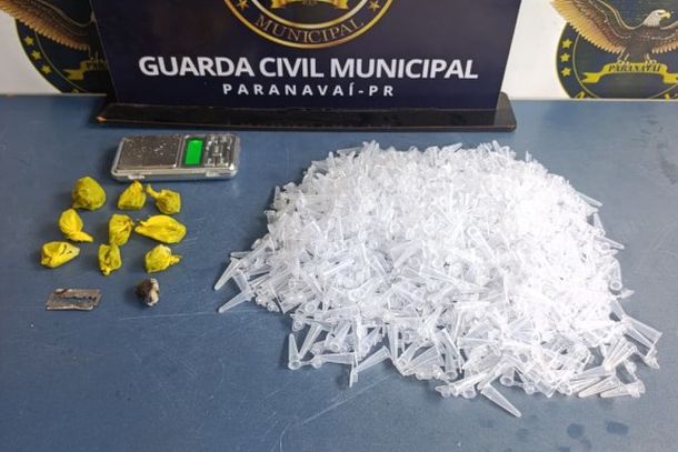 A&ccedil;&atilde;o da Guarda Municipal no Jardim S&atilde;o Jorge apreendeu maconha, &ldquo;dry&rdquo;, balan&ccedil;a de precis&atilde;o e 676 tubos vazios.