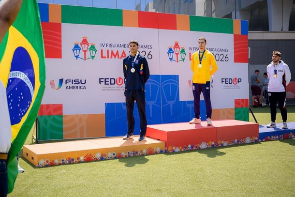 Gabriel Alves venceu os 400 metros com barreiras e garantiu o ouro para o Brasil em Lima.