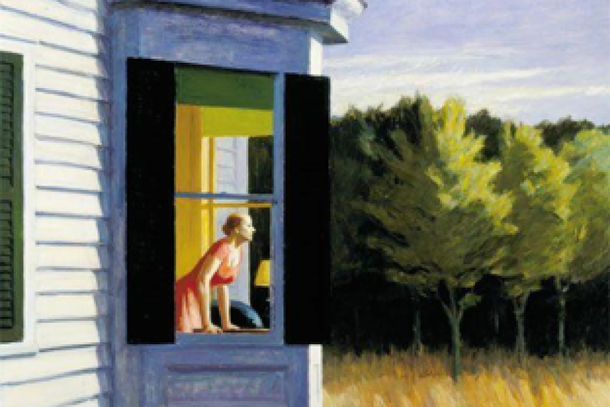 Sobre pastel frio e outras formas de resist&ecirc;ncia (Fonte: Autor: Edward Hopper &mdash; Obra: Morning Sun (1952)