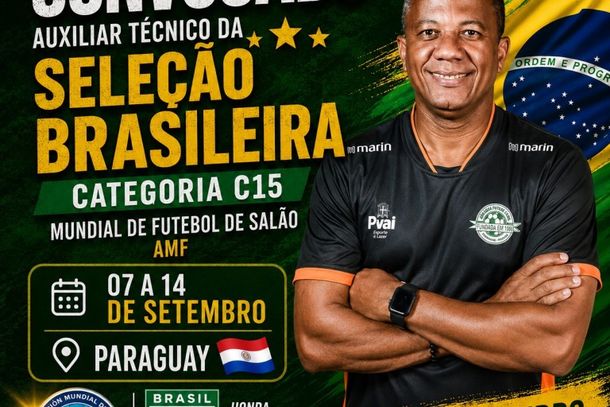 &ldquo;Leandro Primavera&rdquo; &eacute; convocado para assistente da Sele&ccedil;&atilde;o Brasileira na Copa do Mundo C15