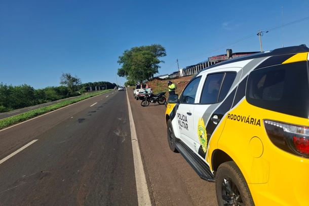 Acidente aconteceu na tarde de ter&ccedil;a-feira (20), no trecho entre Floresta e Maring&aacute;; v&iacute;tima foi encaminhada &agrave; Santa Casa.