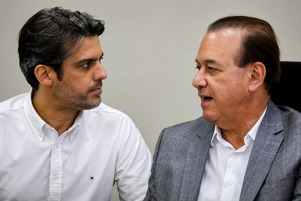 Prefeito Ca&iacute;que Rossi e Secret&aacute;rio de Sa&uacute;de de SP, Dr. Eleuses Paiva