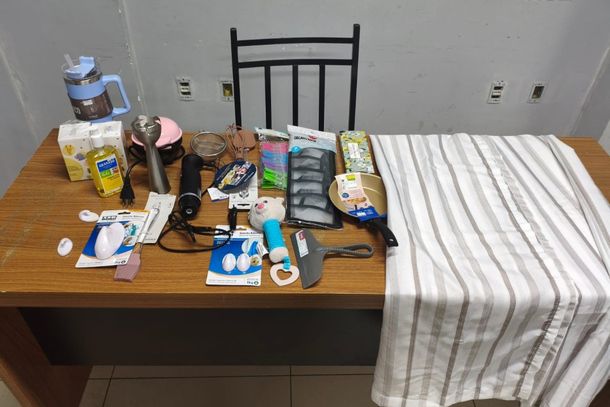 Materiais apreendidos durante a&ccedil;&atilde;o policial