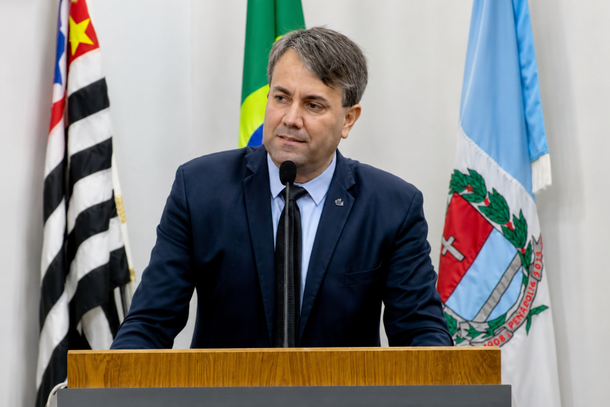 Vereador J&uacute;lio Caetano, autor de projeto que cria visitas educativas &agrave;s hortas comunit&aacute;rias de Pen&aacute;polis
