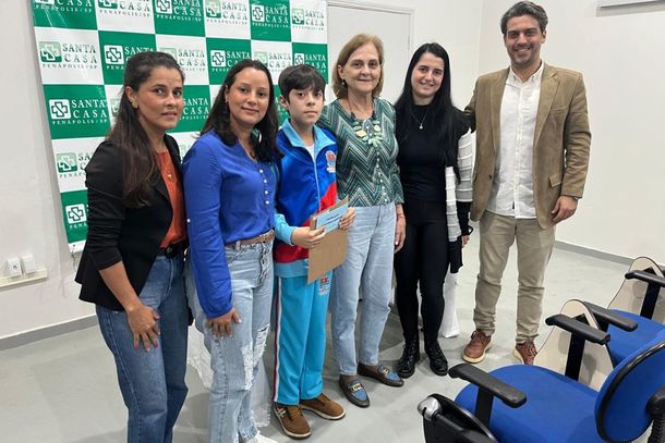 O vencedor do concurso de desenho foi o estudante Miguel Gon&ccedil;alves da Silva, de 10 anos, aluno do 5&ordm; ano da Emef Armelindo Artioli