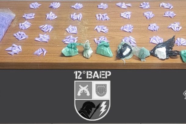 Materiais apreendidos durante a&ccedil;&atilde;o policial