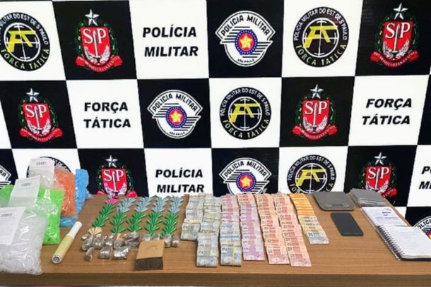Materiais apreendidos durante opera&ccedil;&atilde;o policial