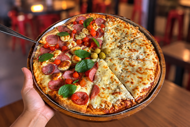 As pizzas s&atilde;o um dos destaques da Campanna