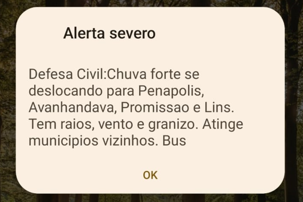 Alerta da Defesa Civil