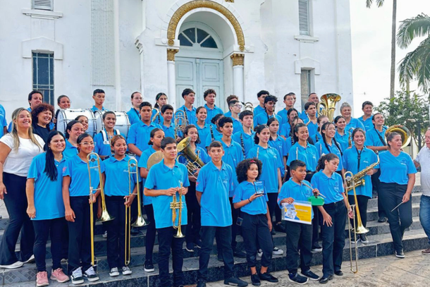 Registro do 1&ordm; Encontro de Bandas e Orquestras em Bofete; evento chega &agrave; sua 2&ordf; edi&ccedil;&atilde;o neste domingo, reunindo novamente talentos de nosso estado.