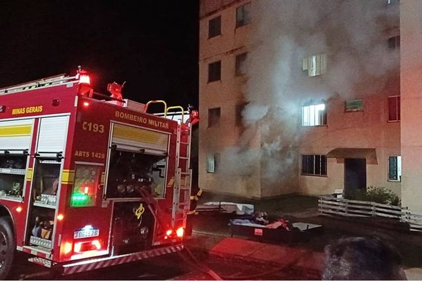 As depend&ecirc;ncias do apartamento foram rapidamente queimadas 