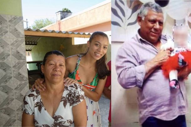 As v&iacute;timas Maria Tereza Santana de Oliveira, de 68 anos, Larisse Marielle de Oliveira, de 33 e Jair Santana, de 61 anos 