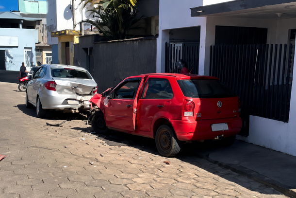 A persegui&ccedil;&atilde;o terminou quando o Gol atingiu a traseira de um Ford Ka