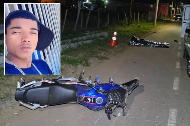 Thallyson n&atilde;o resistiu ap&oacute;s motocicleta atingir um poste