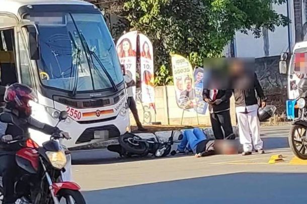 A colis&atilde;o foi em rotat&oacute;ria da Av. Prefeito Olavo Gomes, no s&atilde;o Crist&oacute;v&atilde;o 