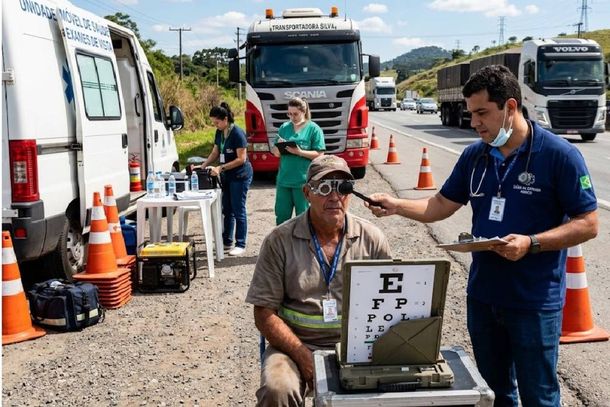 A sa&uacute;de visual &eacute; importante para condutores que passam longas horas ao volante   