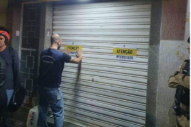 Uma a&ccedil;&atilde;o conjunta de &oacute;rg&atilde;os de seguran&ccedil;a e de sa&uacute;de resultou na interdi&ccedil;&atilde;o do estabelecimento 