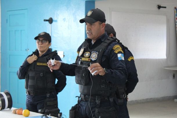 Agentes da Patrulha Escolar demonstraram os riscos da utiliza&ccedil;&atilde;o da linha chilena