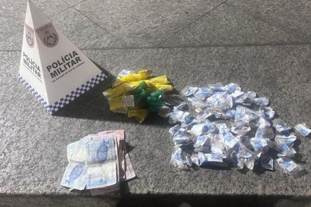 Adolescente foi flagrado vendendo a droga no bairro Itapuca