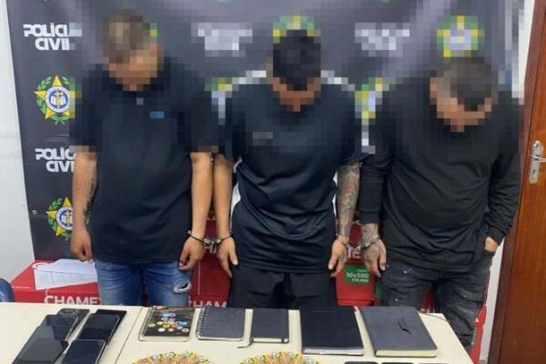 Trio foi preso no bairro Cabral pela Pol&iacute;cia Civil