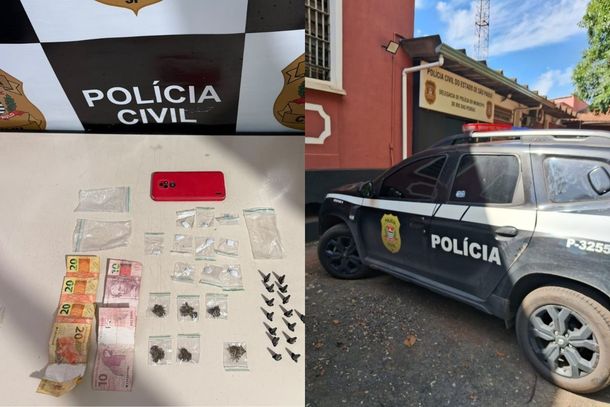 Adolescente &eacute; apreendido por tr&aacute;fico de drogas ao lado de escola no bairro Pombal
