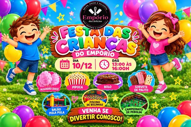 Emp&oacute;rio das Del&iacute;cias prepara tarde especial para celebrar o Dia das Crian&ccedil;as