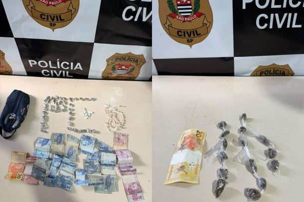 Pol&iacute;cia Civil prende dois suspeitos de tr&aacute;fico de drogas em &aacute;rea de mata em Rio das Pedras