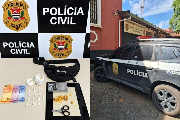 Pol&iacute;cia Civil prende homem por tr&aacute;fico de drogas em &aacute;rea de mata do Santo Ant&ocirc;nio