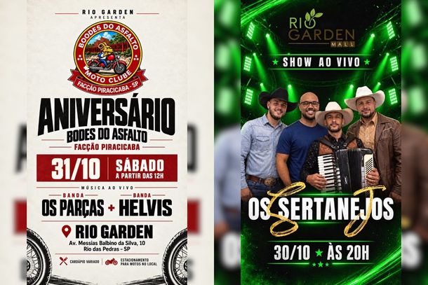 Rio Garden Mall ter&aacute; m&uacute;sica ao vivo na sexta e no s&aacute;bado