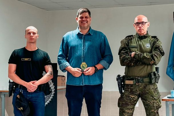 Delegado da PF palestra para policiais do BPFRON sobre combate ao crime organizado
