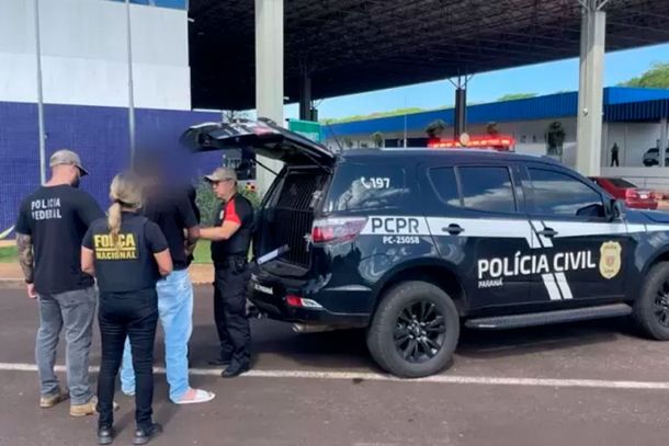 Foragido por homic&iacute;dio na regi&atilde;o &eacute; preso no Paraguai e entregue &agrave; pol&iacute;cia brasileira