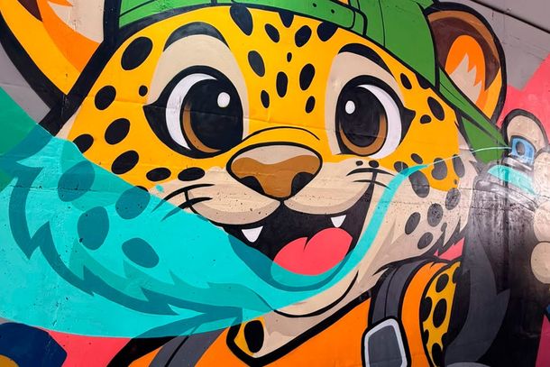 Arte urbana destaca on&ccedil;a-pintada e refor&ccedil;a identidade ambiental de Matel&acirc;ndia