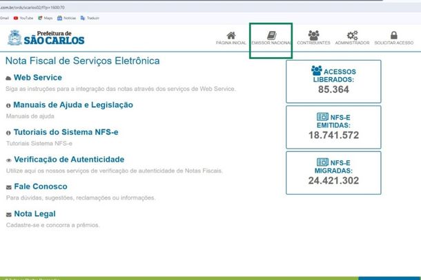 Nesta fase inicial, contribuintes e contadores j&aacute; podem consultar todas as notas emitidas e recebidas atrav&eacute;s do link oficial scarlos.giap.com.br.