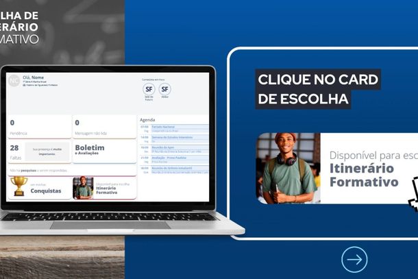 As alternativas dispon&iacute;veis englobam as &aacute;reas de Exatas, Humanas e a Educa&ccedil;&atilde;o T&eacute;cnica Profissional