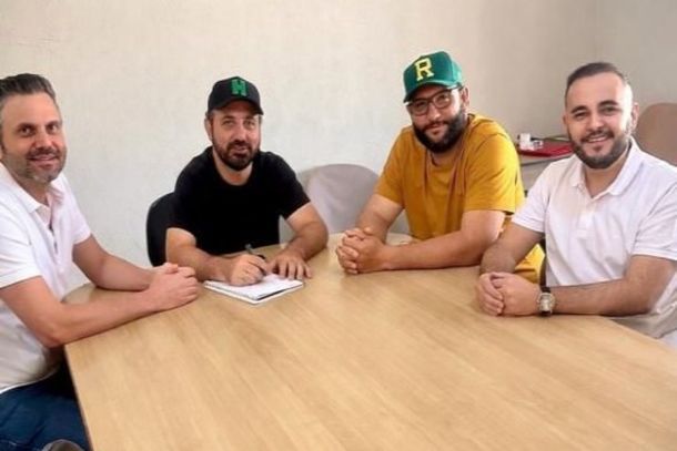 Rafael Virginelli, o prefeito Henrique do PAra&iacute;so, vereador Ra&iacute; do paraiso e o vie-prefeito Andr&eacute; da Farm&aacute;cia