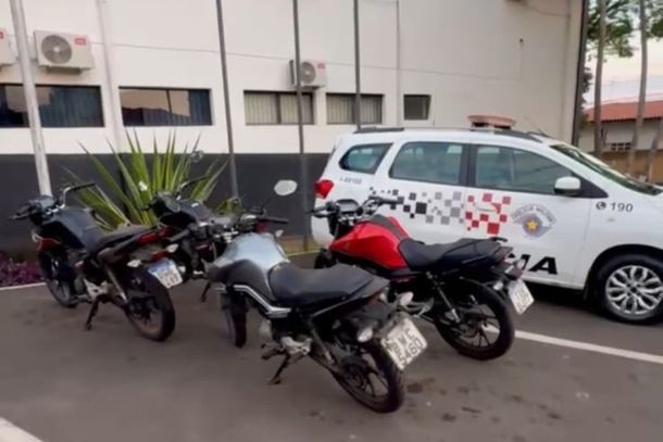 Motos violadas e apreendidas