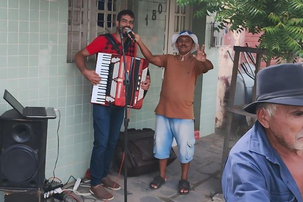 Feira do milho na rua Urbano Vieira no centro de Surubim
