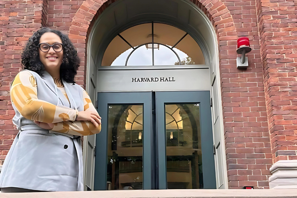Pen&eacute;lope Andrade na Universidade de Harvard