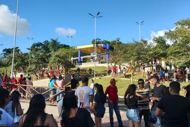Parque Municipal recebeu muitos visitantes neste domingo