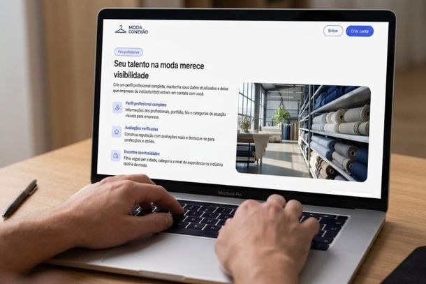 Plataforma pode ser acessada pelo p&uacute;blico que integra a cadeia t&ecirc;xtil