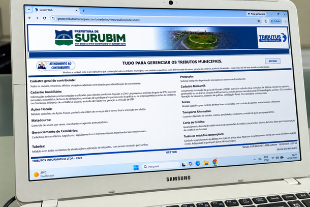 Prefeitura de Surubim altera links para emiss&atilde;o de notas fiscais e servi&ccedil;os tribut&aacute;rios