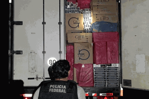 A carga foi encaminhada para a Delegacia de Pol&iacute;cia Federal de Gua&iacute;ra