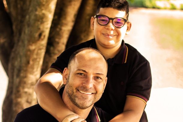 Valdir Zucareli com o filho Luan Vicente