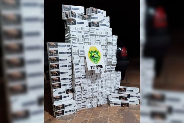 Ap&oacute;s a contabiliza&ccedil;&atilde;o do produto apreendido, constatou-se um total de 255 pacotes de cigarros