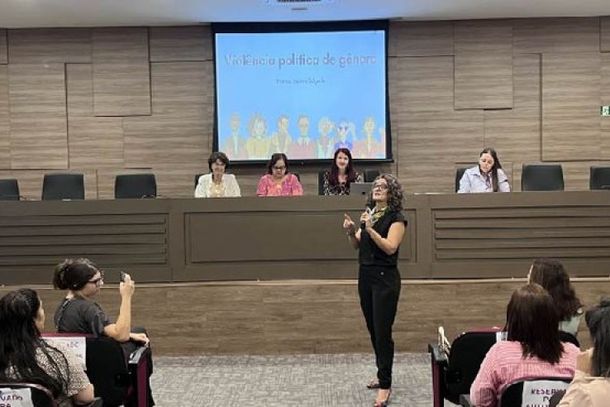 Seminário de Violência Política de Gênero: Precisamos falar sobre isso”, promovido pelo Tribunal Regional Eleitoral do Paraná (TRE-PR) em Guarapuava